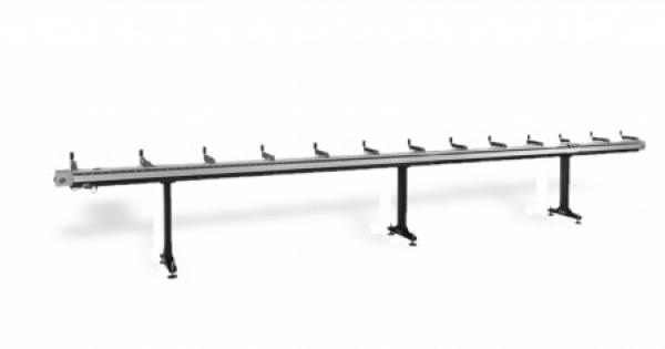 Zimmer feed roller conveyor for profiles